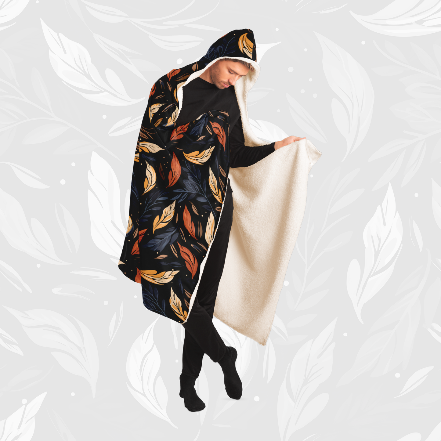 Hooded Blanket (Leafy Cascade)