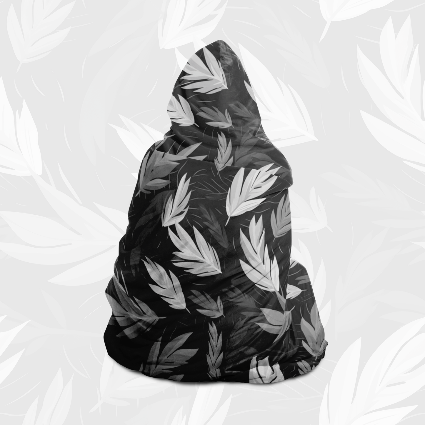Hooded Blanket (Nature Harmony - Black)