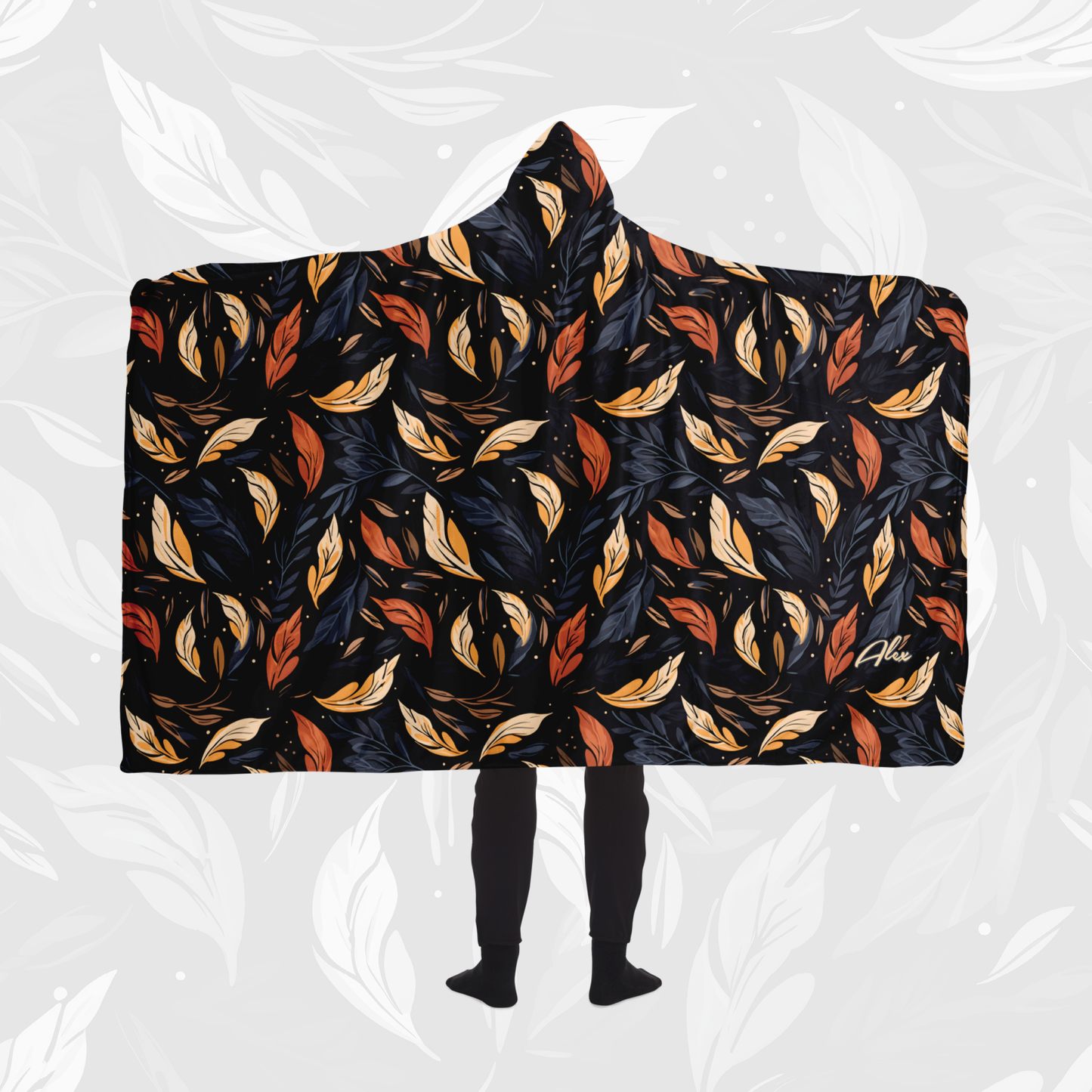 Hooded Blanket (Leafy Cascade)