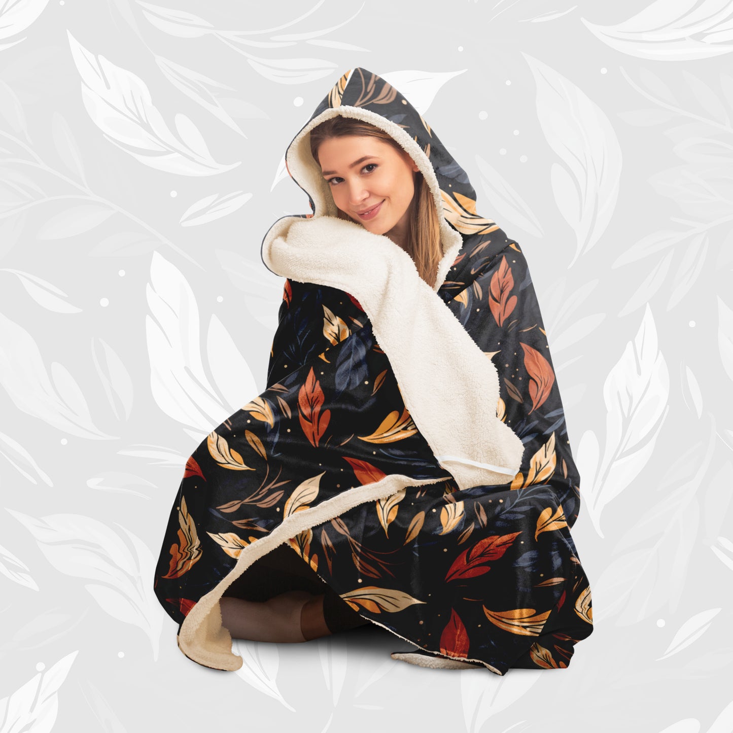 Hooded Blanket (Leafy Cascade)