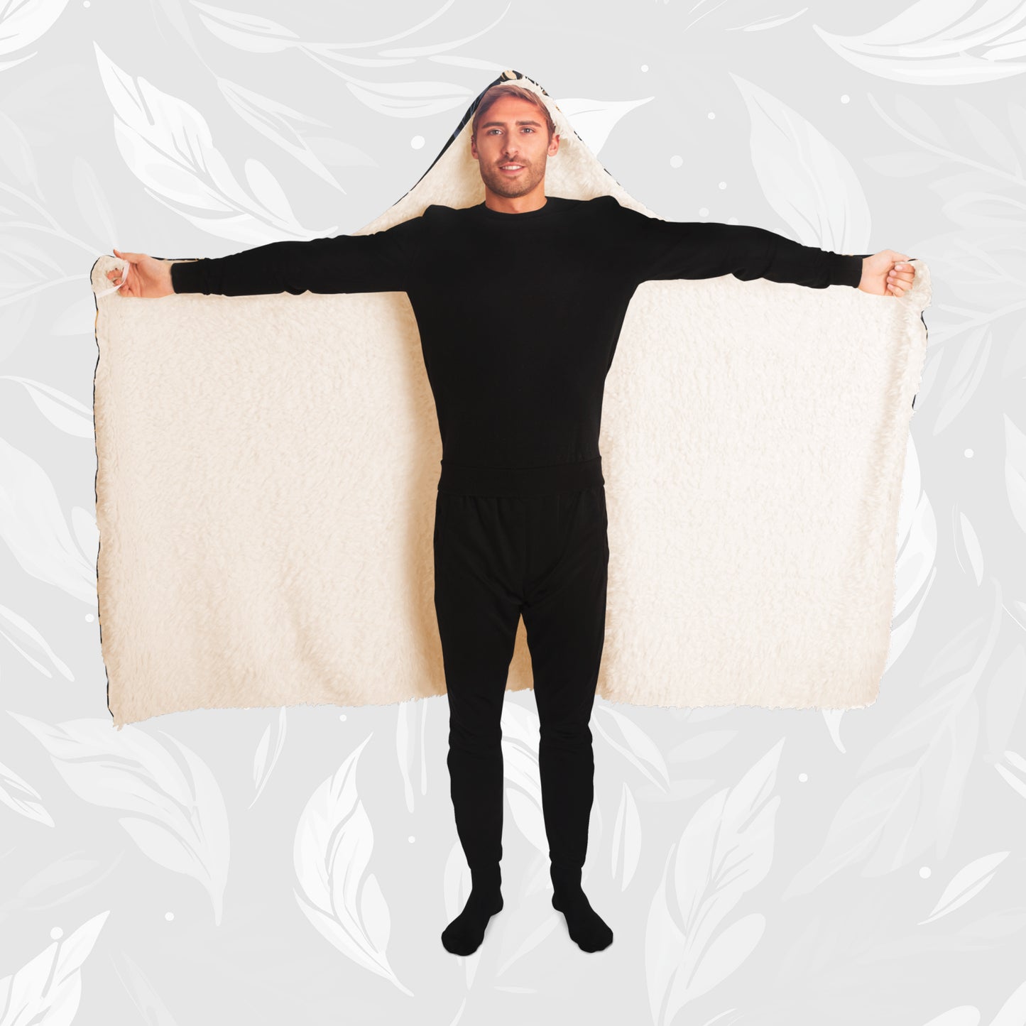 Hooded Blanket (Leafy Cascade)
