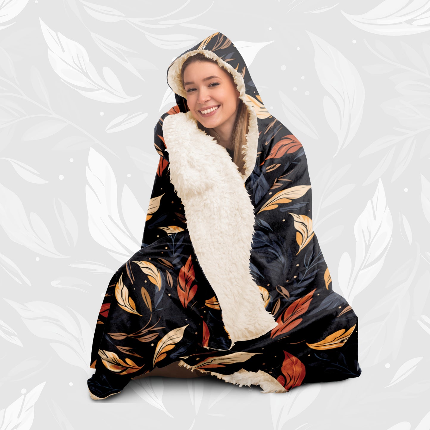 Hooded Blanket (Leafy Cascade)