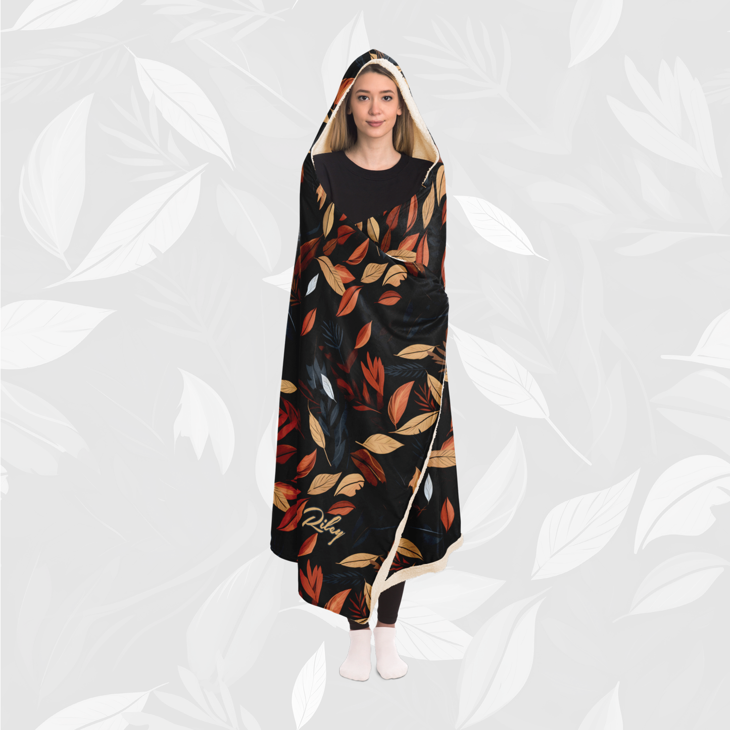 Hooded Blanket (Leaves of Fury)