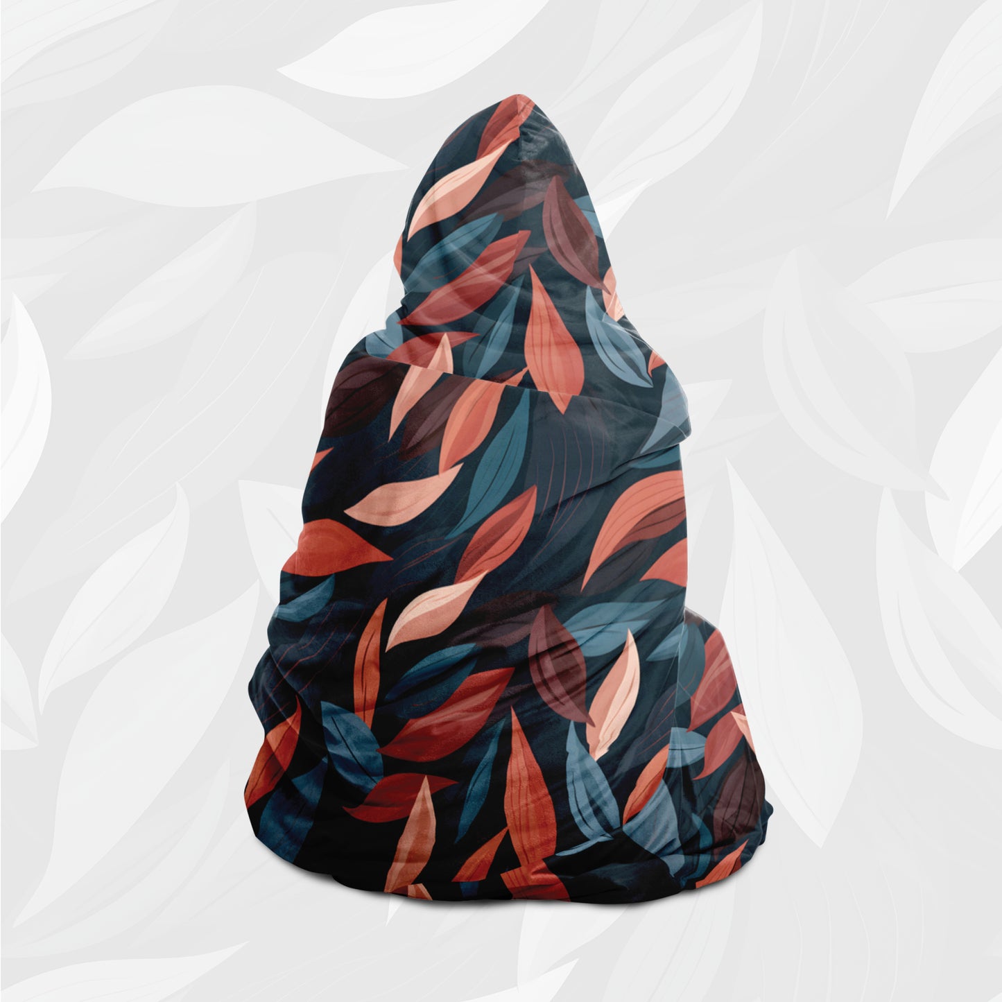 Hooded Blanket (Vivid Leaves)