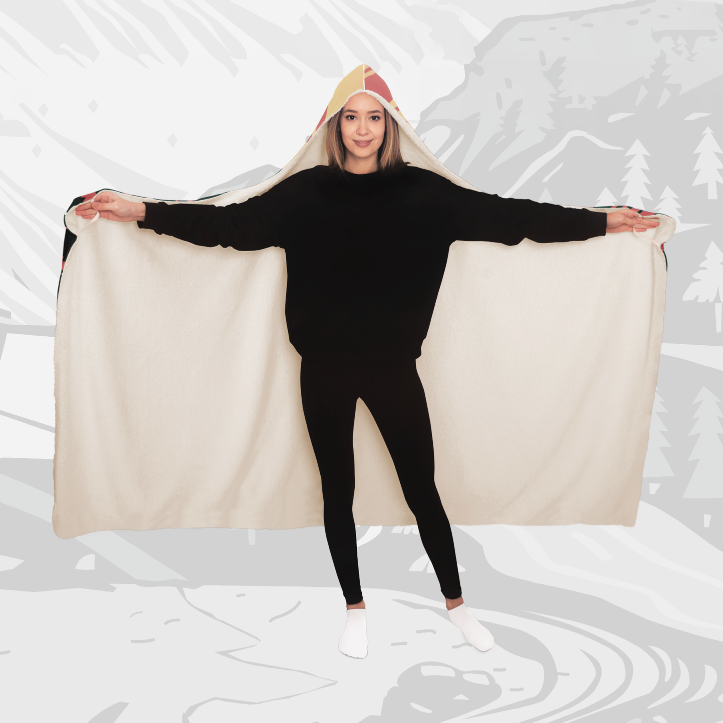 Hooded Blanket (Vibrant Adventure)