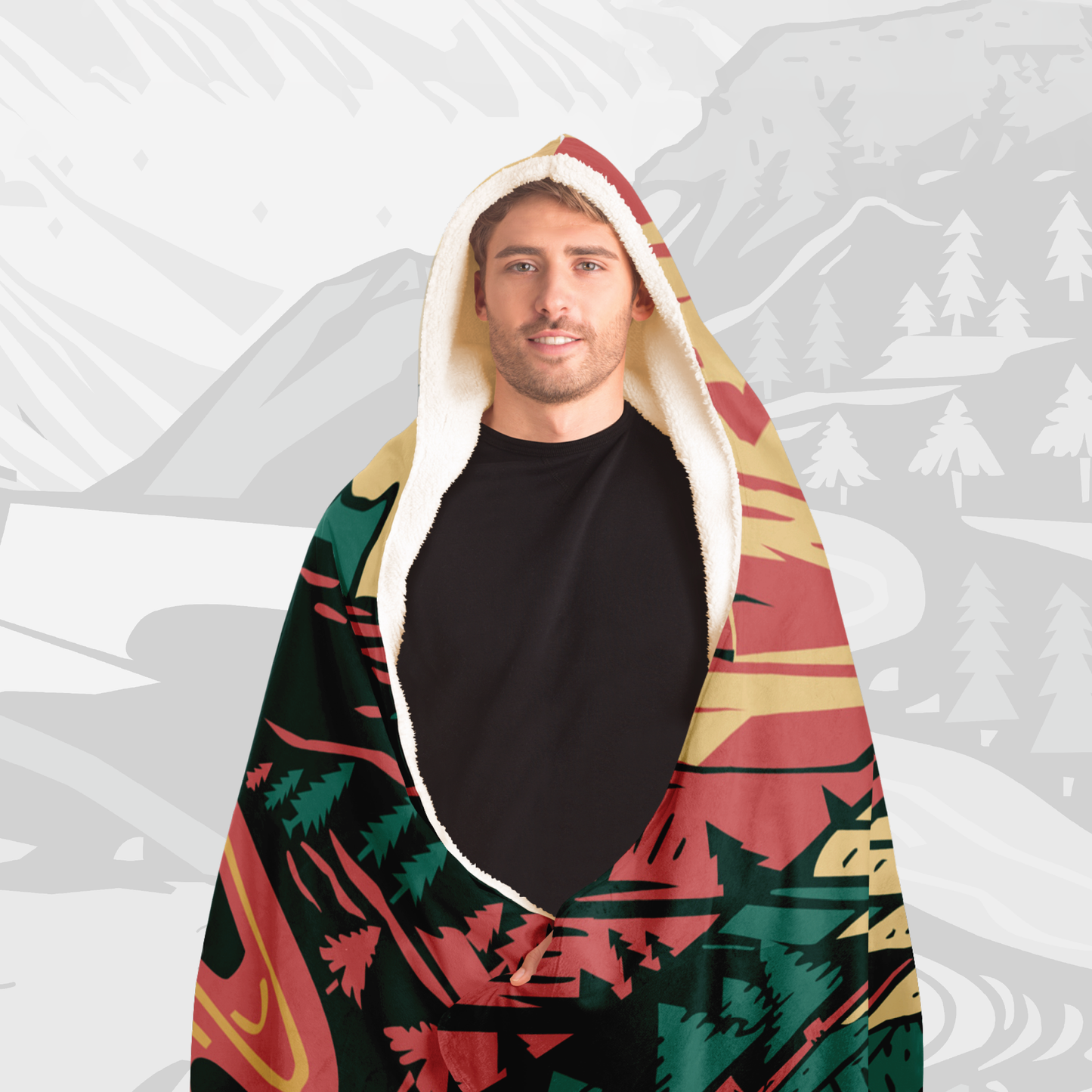 Hooded Blanket (Vibrant Adventure)
