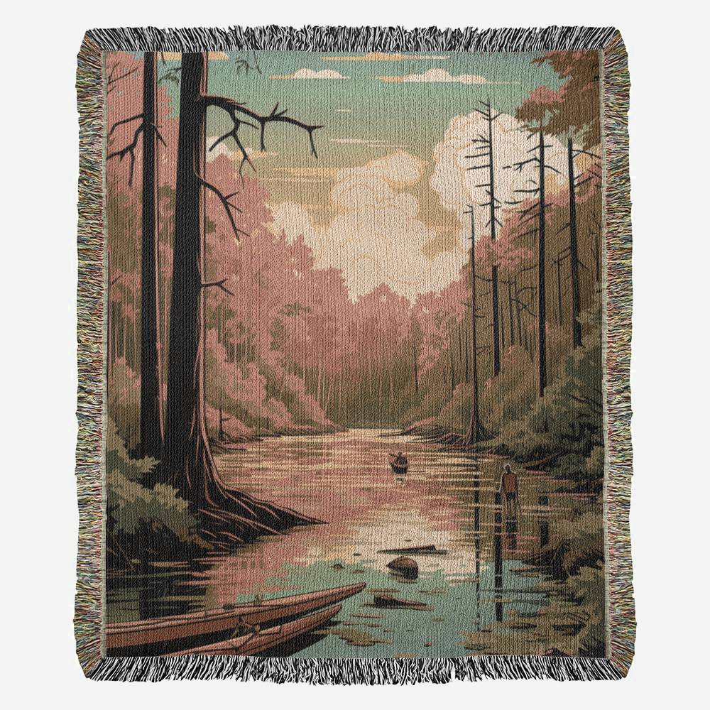 Woven Throw Blanket (Congaree, South Carolina)