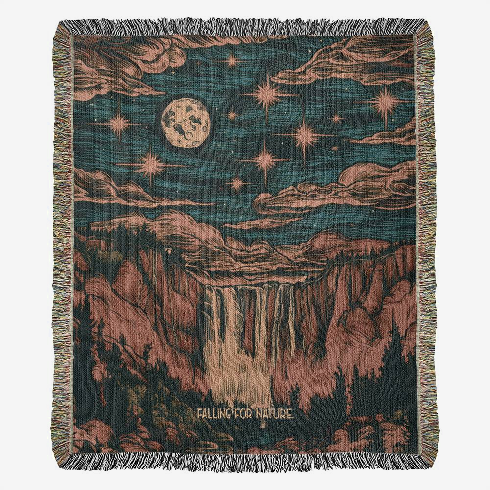 Woven Throw Blanket (Falling For Nature)