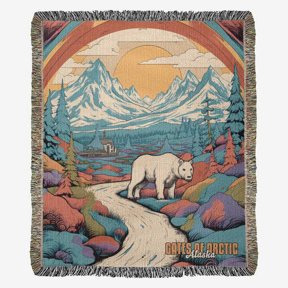 Woven Throw Blanket (Gates of Arctic, Alaska)