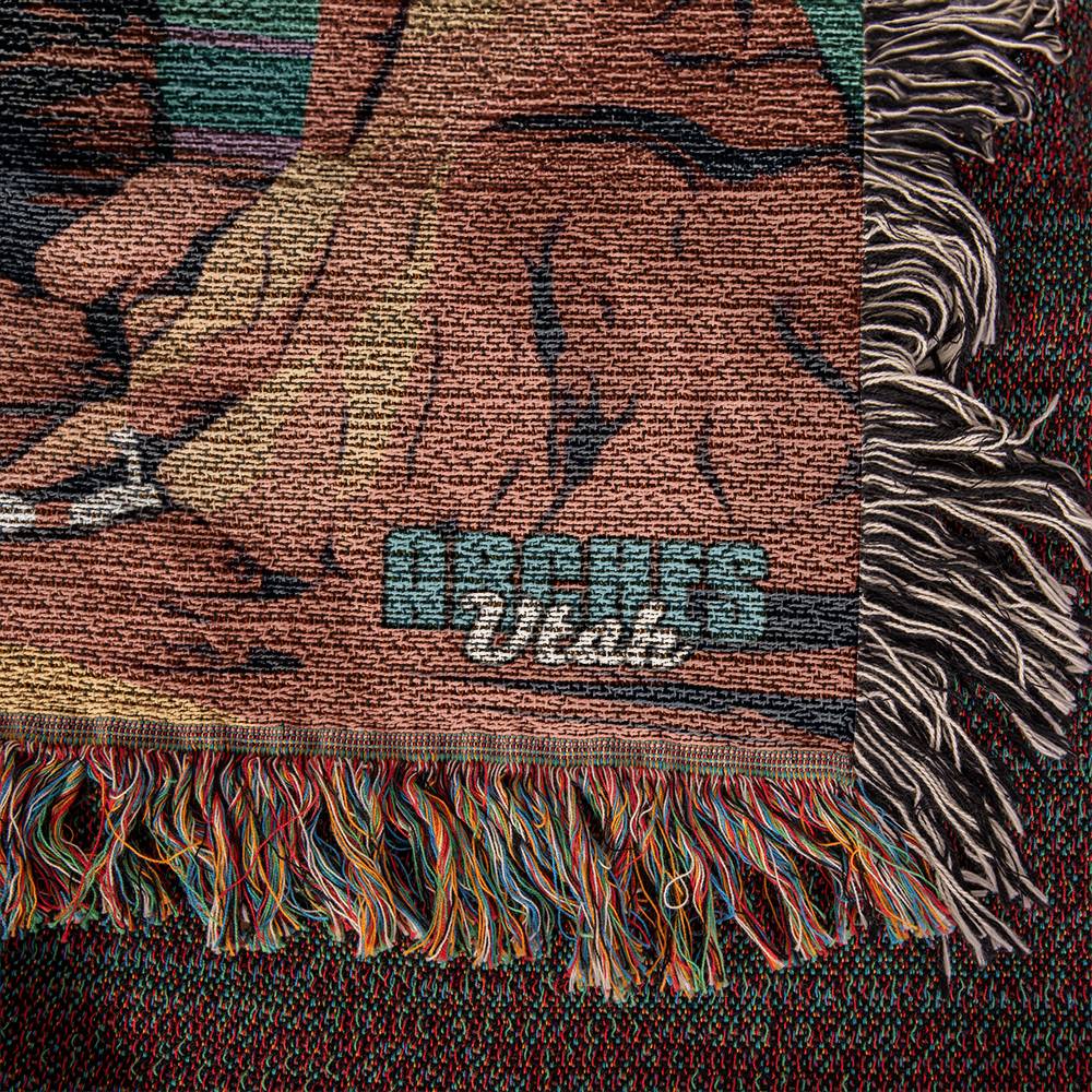 Woven Throw Blanket (Arches, Utah)