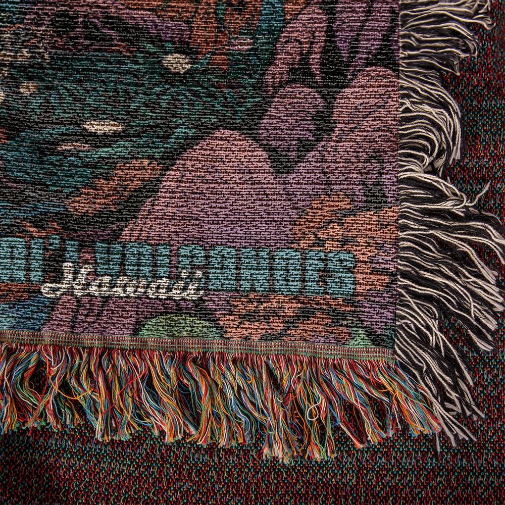 Woven Throw Blanket (Hawai'i Volcanoes, Hawaii)