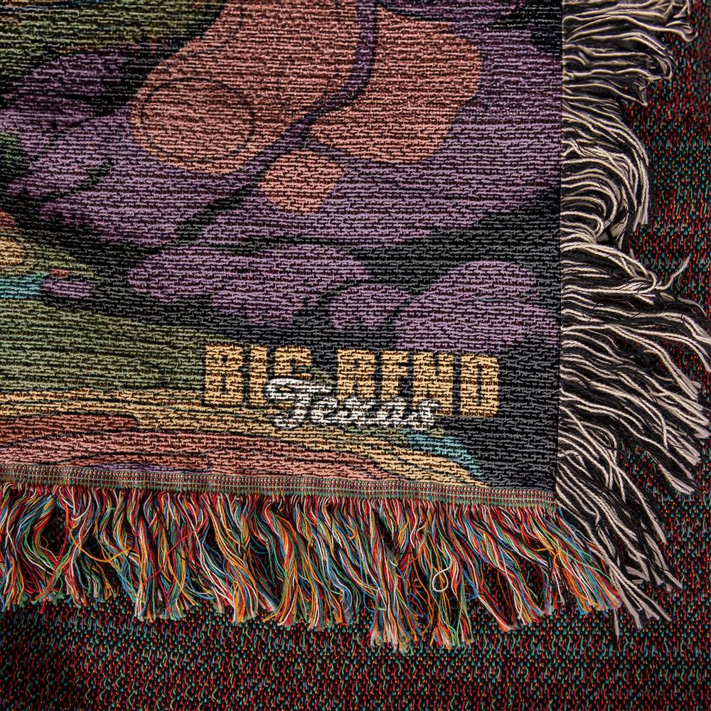 Woven Throw Blanket (Big Bend, Texas)