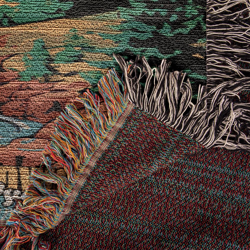 Woven Throw Blanket (Yellowstone, Wyoming)