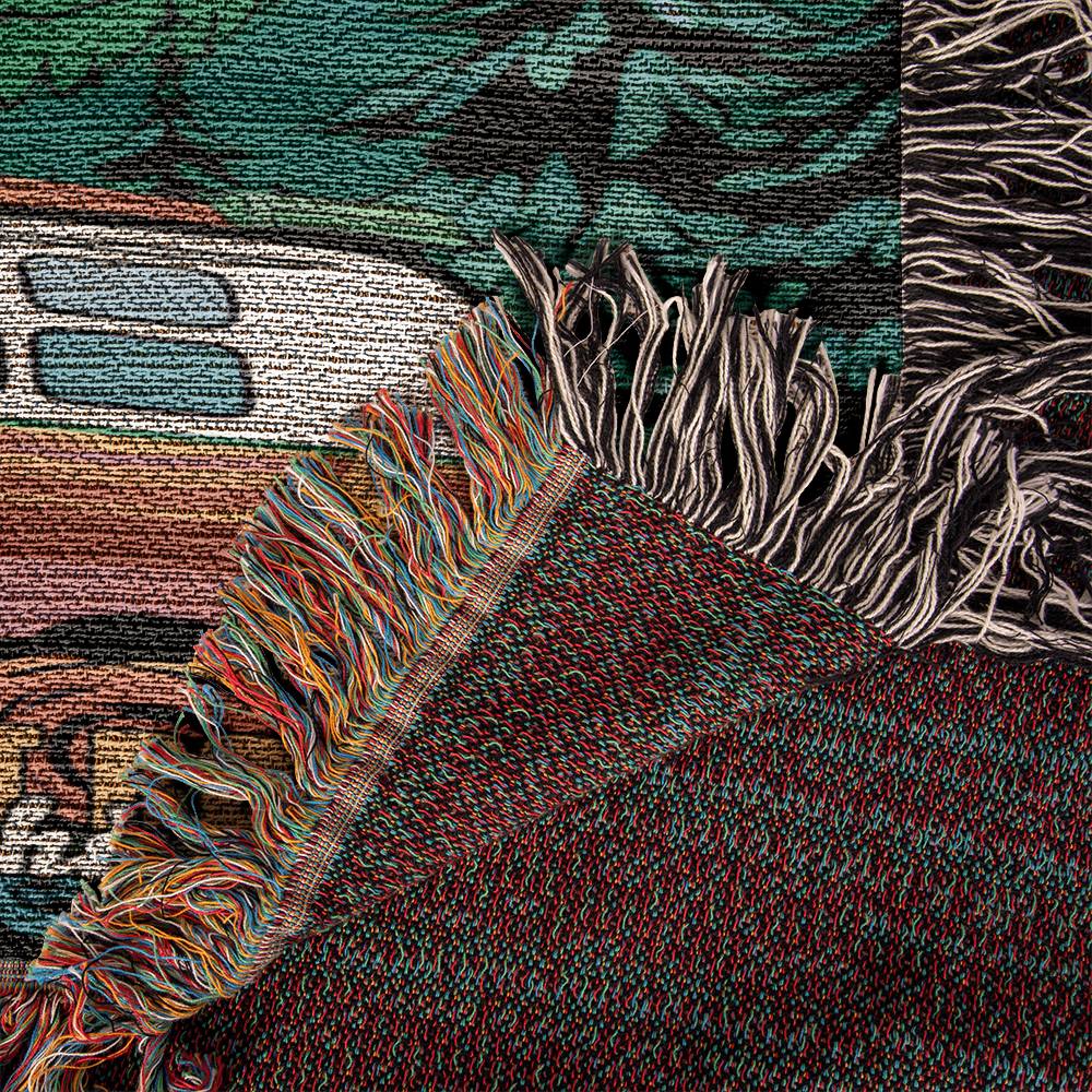 Woven Throw Blanket (Mount Rainier, Washington)