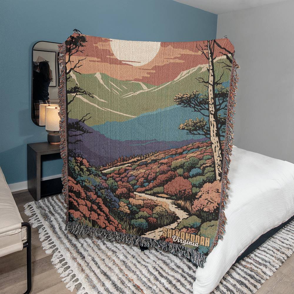 Woven Throw Blanket (Shenandoah, Virginia)