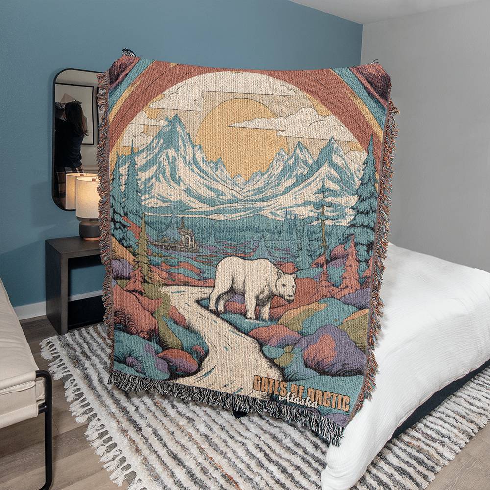 Woven Throw Blanket (Gates of Arctic, Alaska)
