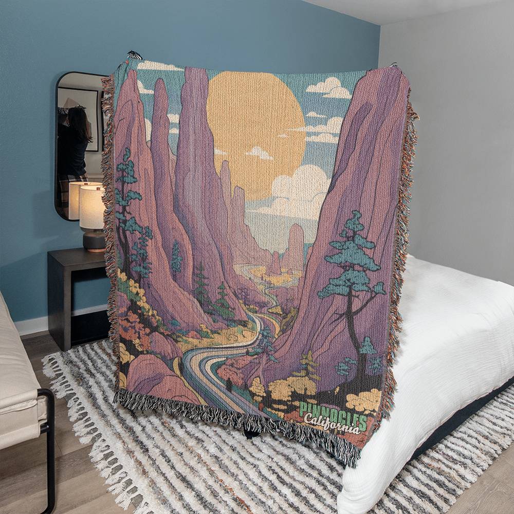 Woven Throw Blanket (Pinnacles, California)