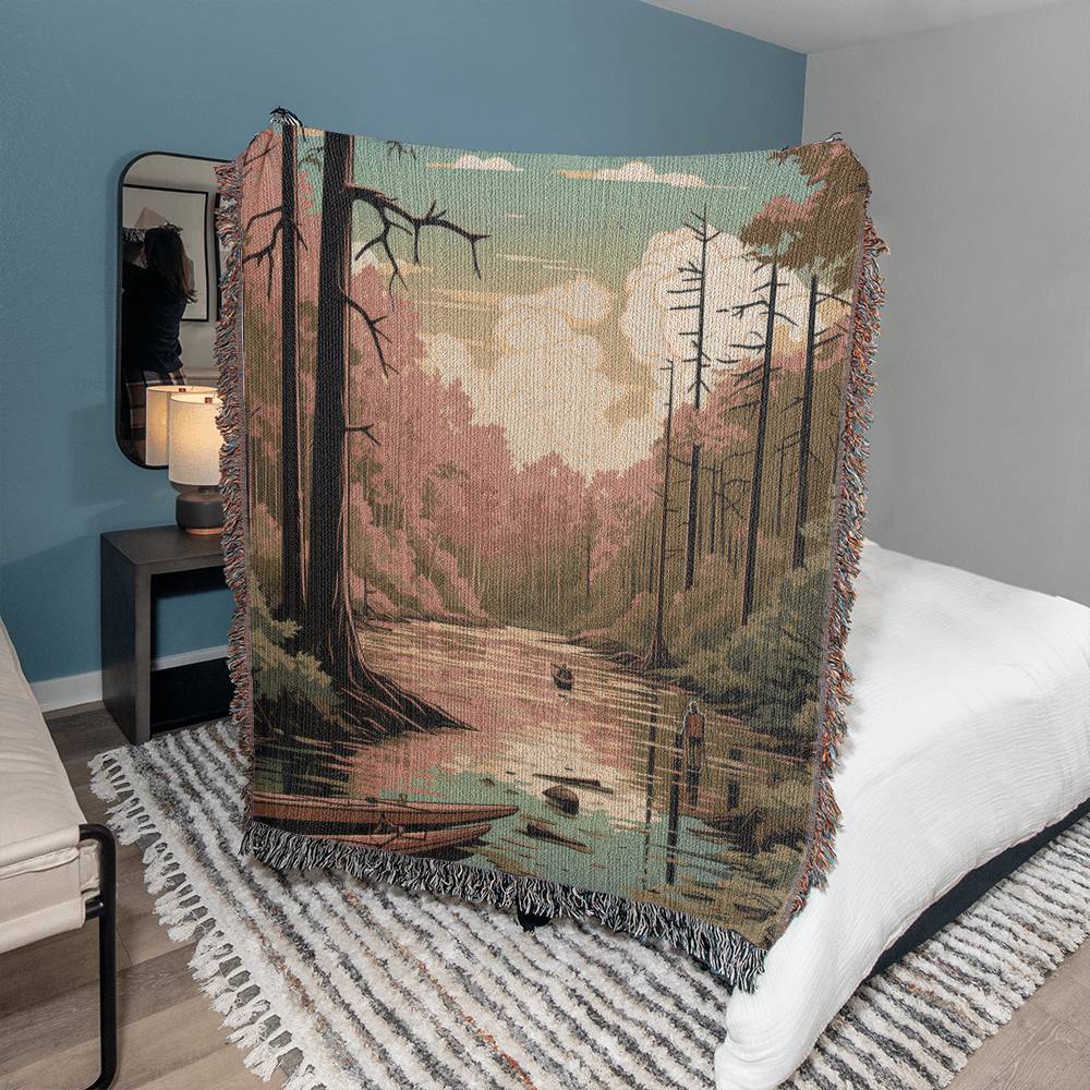 Woven Throw Blanket (Congaree, South Carolina)