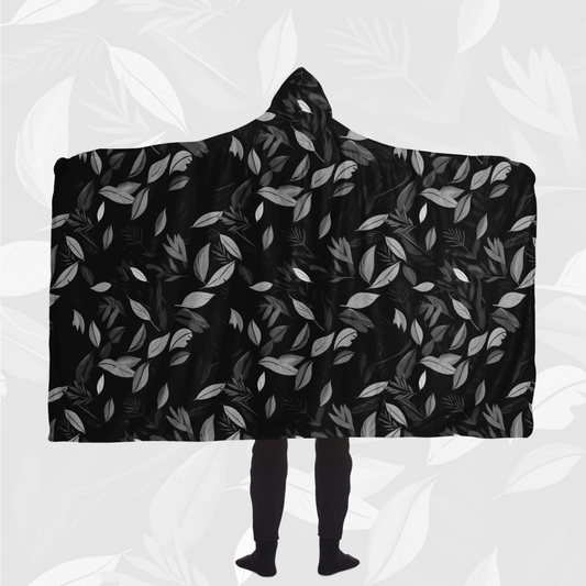Hooded Blanket (Leaves of Fury - Black)