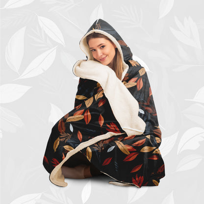 Hooded Blanket (Leaves of Fury)