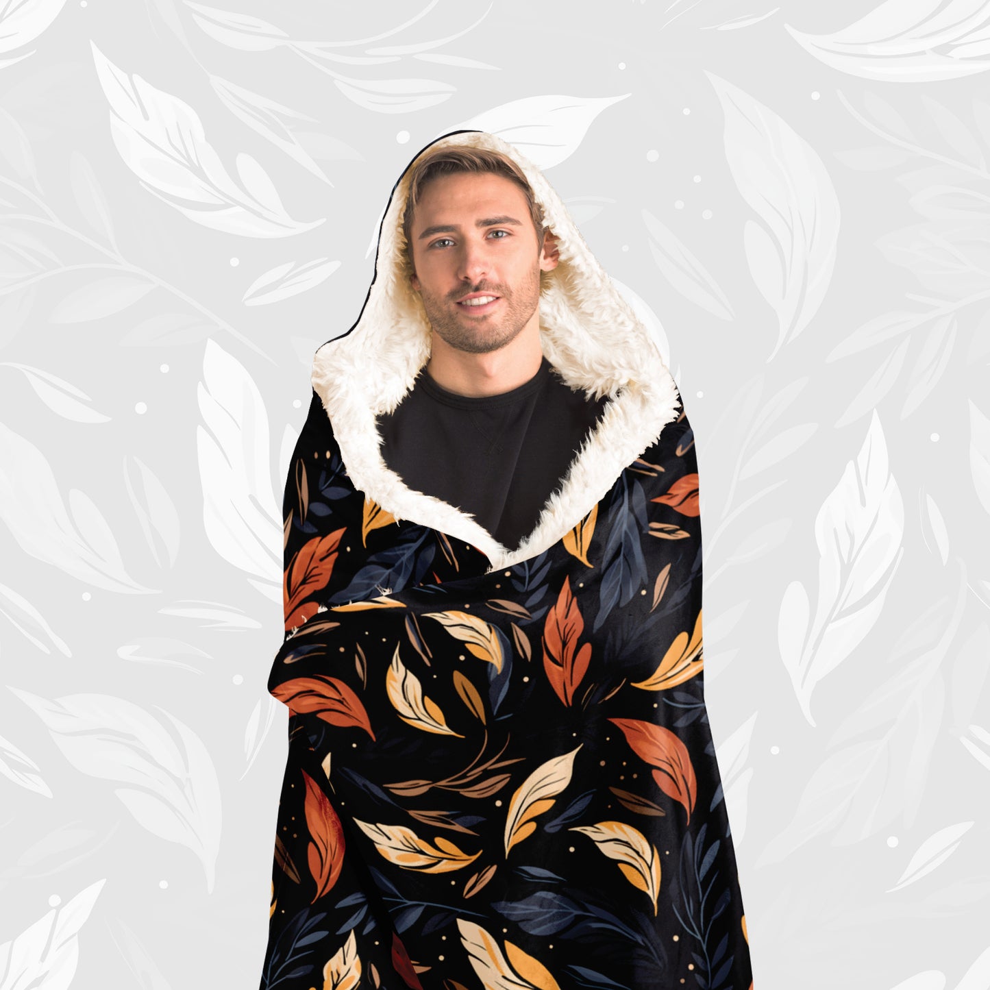 Hooded Blanket (Leafy Cascade)