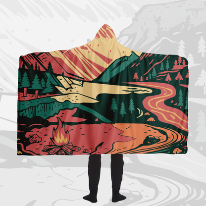 Hooded Blanket (Vibrant Adventure)