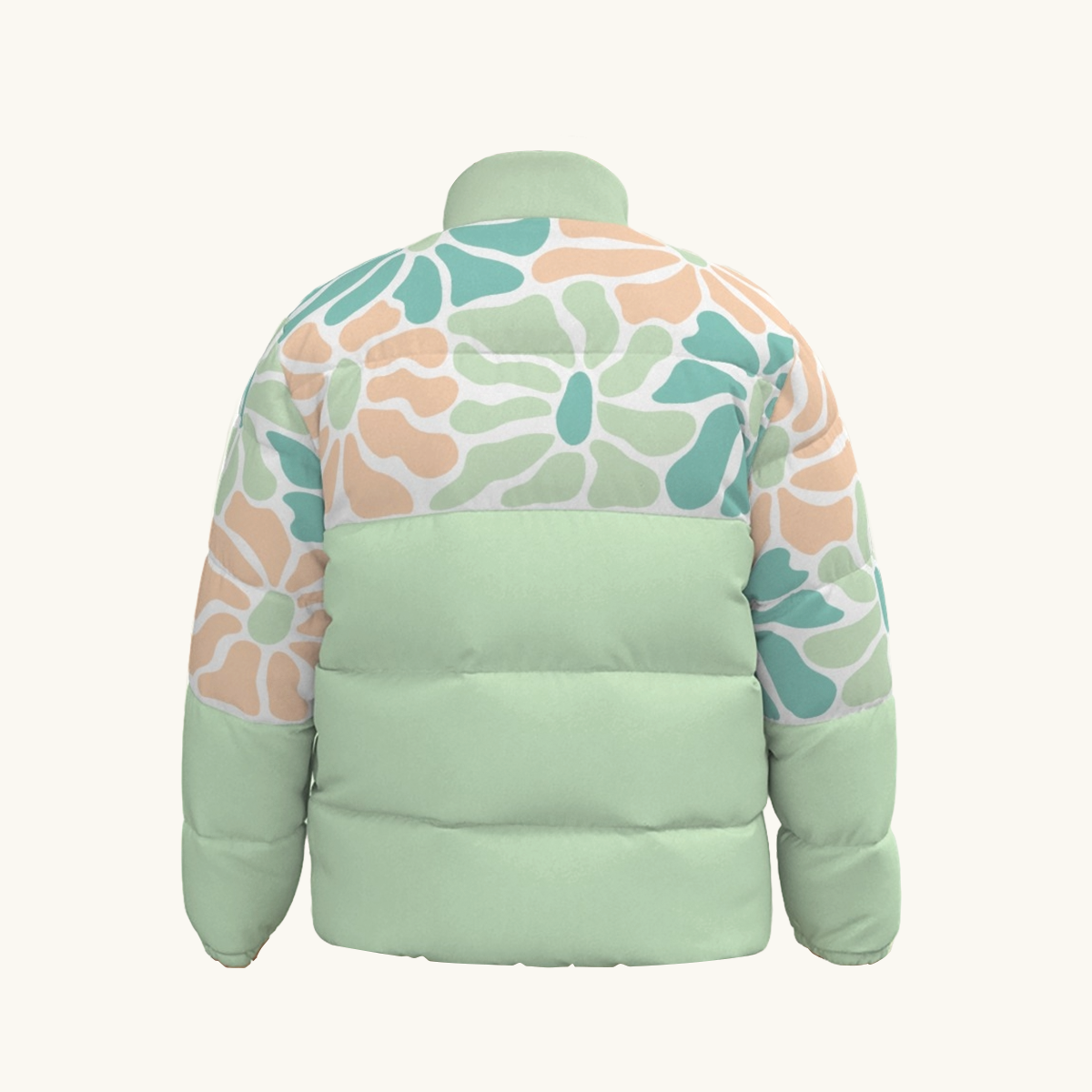 Puffer Jacket (Matisse Style - Floral Green)