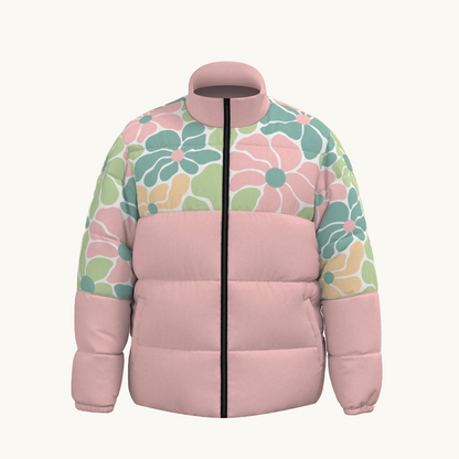 Puffer Jacket (Matisse Style - Floral Pink)