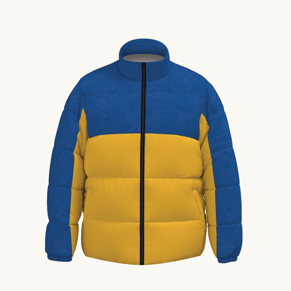 Puffer Jacket (Terrain Series - Blue/Yellow)