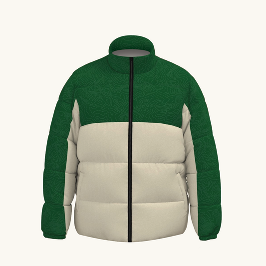 Puffer Jacket (Terrain Series - Green/Cream)