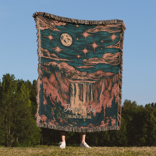 Woven Throw Blanket (Falling For Nature)