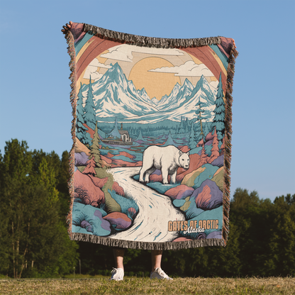 Woven Throw Blanket (Gates of Arctic, Alaska)