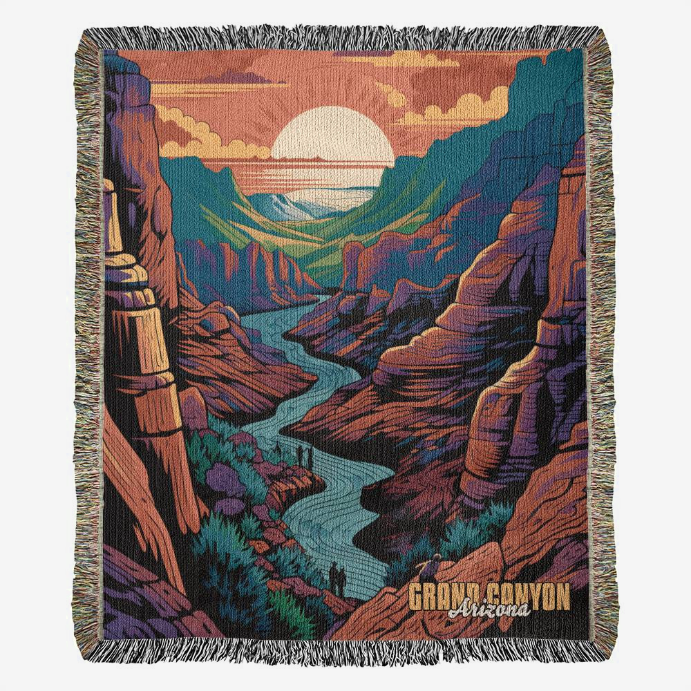 Woven Throw Blanket (Grand Canyon, Arizona)