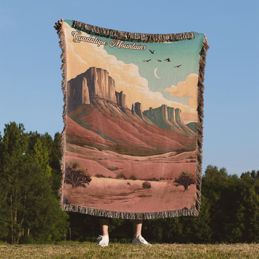 Woven Throw Blanket (Guadalupe Mountains)