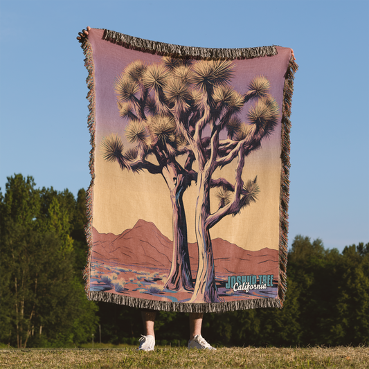 Woven Throw Blanket (Joshua Tree, California)