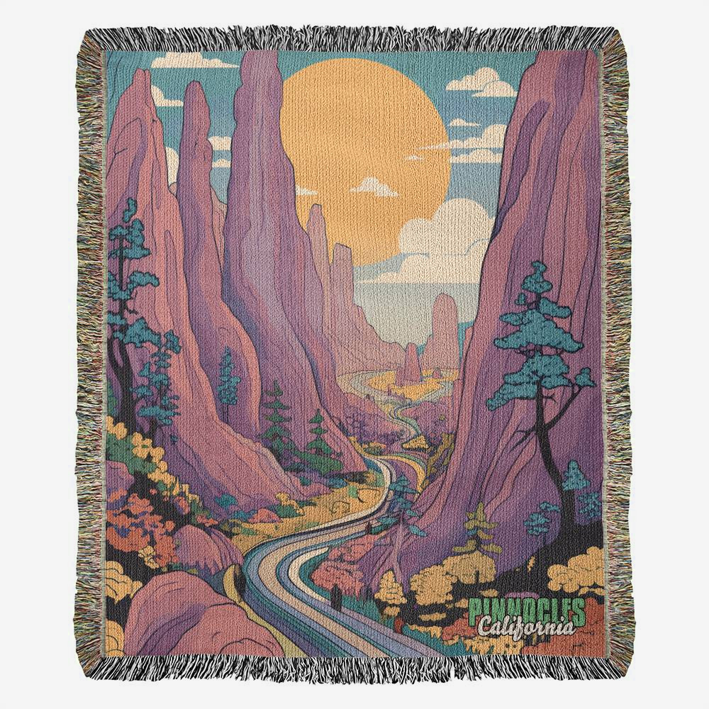Woven Throw Blanket (Pinnacles, California)