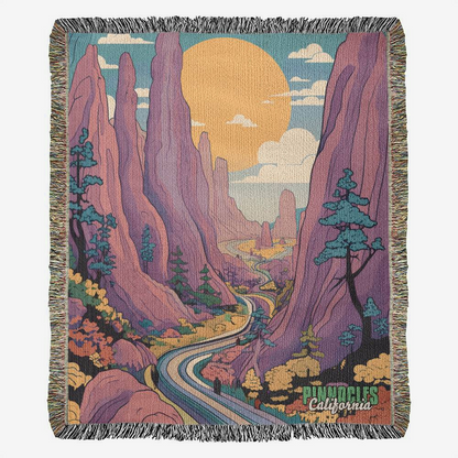 Woven Throw Blanket (Pinnacles, California)