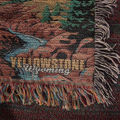 Woven Throw Blanket (Yellowstone, Wyoming)
