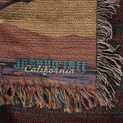 Woven Throw Blanket (Joshua Tree, California)