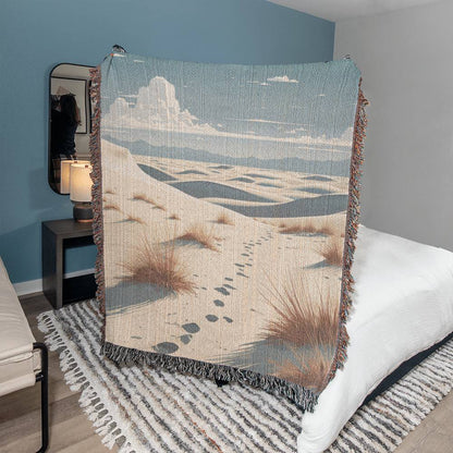 Woven Throw Blanket (White Sands, New Mexico)